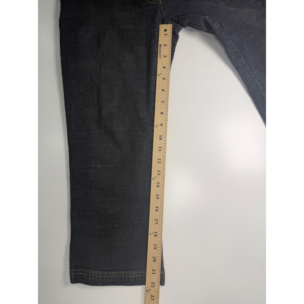 SF Jeans by Rosetti Womens Dark Wash Capri Denim Jeans Size 10 Stretch Cropped - Picture 7 of 12